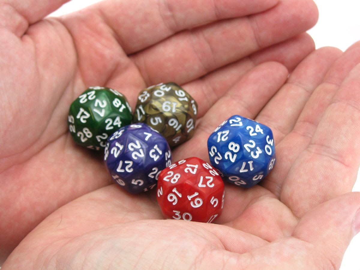 Chessex Pearlescent 30 Sided Dice