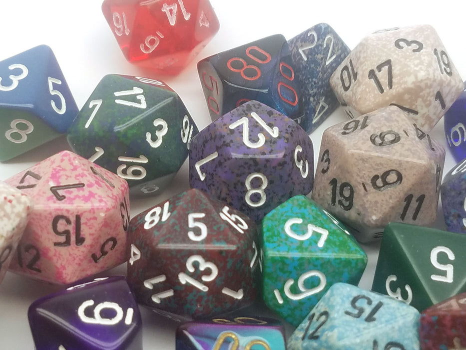 Loose Half Pound (1/2 lb) of Assorted Random Chessex Dice