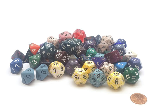 Loose Half Pound (1/2 lb) of Assorted Random Chessex Dice