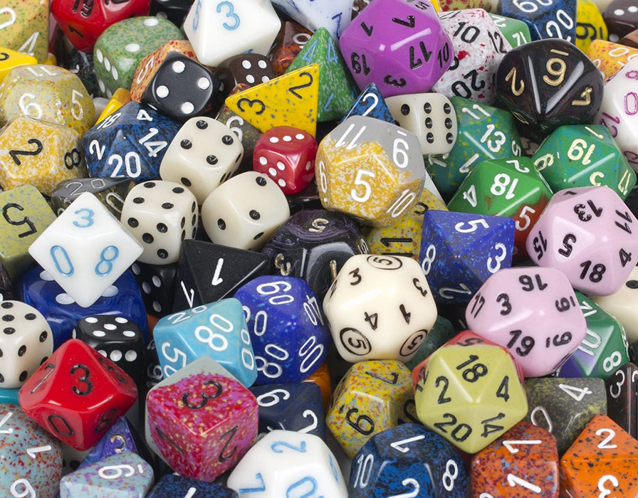 Pound-O-Dice Bag of Loose Assorted Chessex Dice (80 to 100 Dice)