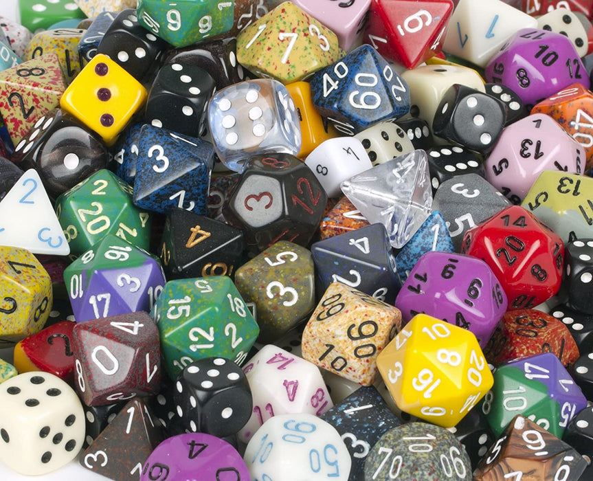 Pound-O-Dice Bag of Loose Assorted Chessex Dice (80 to 100 Dice)