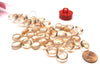 Tube of 40 Glass Gaming Stones (12-15mm) - Crystal Pink