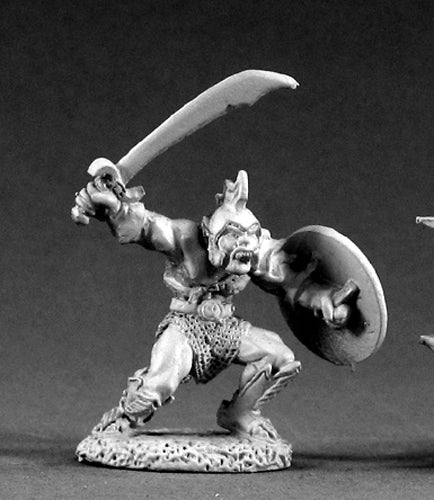Reaper Miniatures Orc Warrior #02124 Dark Heaven Legends Unpainted Metal Figure