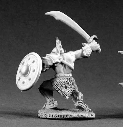 Reaper Miniatures Orc Warrior #02124 Dark Heaven Legends Unpainted Metal Figure