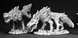 Reaper Miniatures Hell Hounds (2 Pieces) #02522 Dark Heaven Unpainted Metal