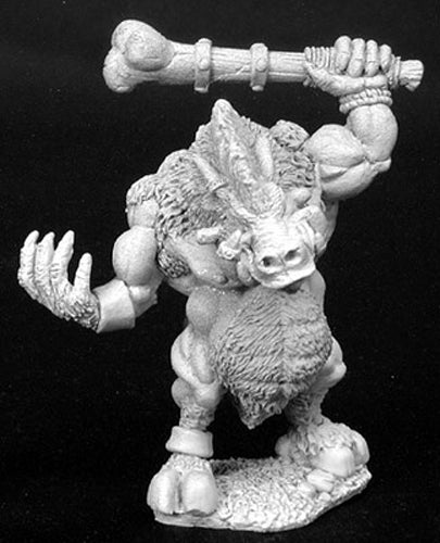 Reaper Miniatures G'Nort. Dire Wereboar #02799 Dark Heaven Unpainted Metal