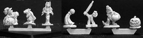 Familiar Pack VI (7) 02870 Halloween Fall Unpainted Metal Minis