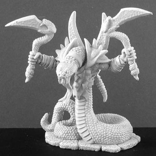 Reaper Miniatures Snakeman Champion #02935 Dark Heaven Legends Unpainted Metal