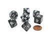 Polyhedral 7-Die Pearlized Dice Set - Charcoal