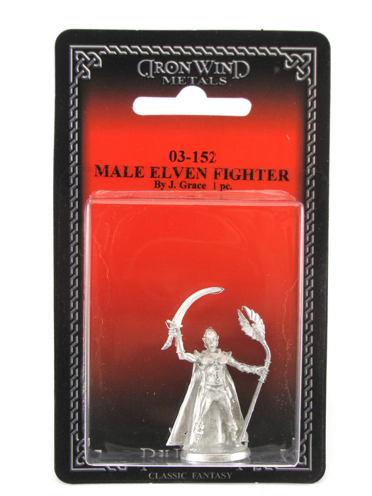Male Elven Fighter #03-152 Classic Ral Partha Fantasy RPG Metal Figure