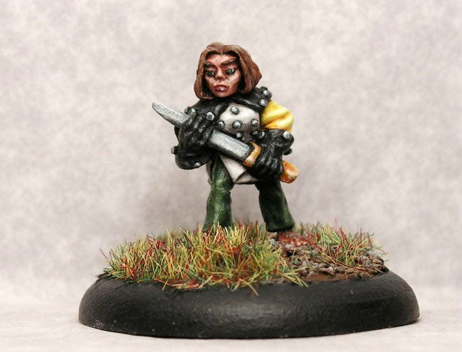 Female Halfling Fighter #03-159 Classic Ral Partha Fantasy RPG Metal Figure