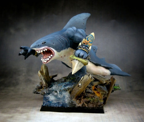 Karnedge Gorefathom Karkarion Boss 03625 Unpainted Resin Plastic