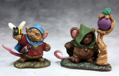 Reaper Miniatures Mousling Druid & Beekeeper #03744 Dark Heaven Unpainted Figure