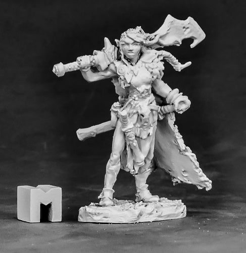 Reaper Miniatures Talnyth, Elf Barbarian #03861 Dark Heaven Unpainted Metal