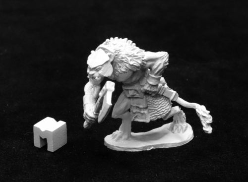 Reaper Miniatures Azarmand, Catfolk Barbarian #03934 Dark Heaven Unpainted Metal