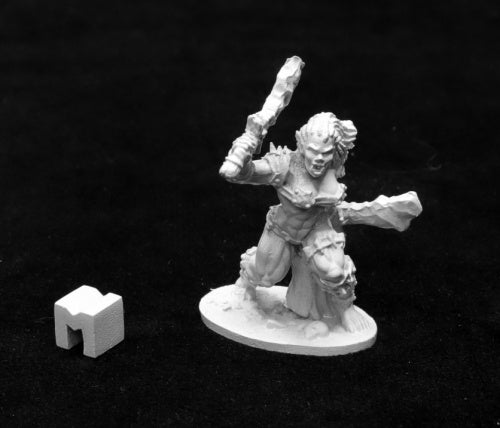 Jade Fire Warrior (2 Weapon) #03938 Dark Heaven Unpainted Metal