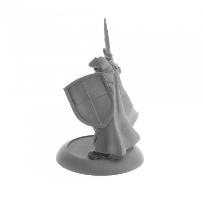 Human Fighter Veteran, Baran #04060 Dark Heaven Legends Unpainted Metal Figure