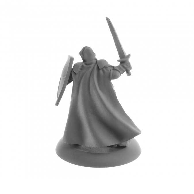 Human Fighter Veteran, Baran #04060 Dark Heaven Legends Unpainted Metal Figure