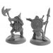 Orc Warriors (2) #04072 Dark Heaven Legends Unpainted Metal Figures
