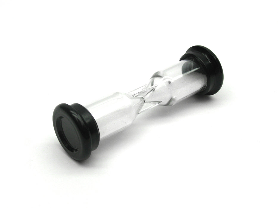 Koplow Games 30 Second Sandtimer for Board Card Dice Games - Black Caps
