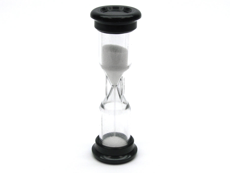 Koplow Games 30 Second Sandtimer for Board Card Dice Games - Black Caps