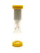 Koplow Games 3 Minute Sandtimer for Board Card Dice Games - Yellow Caps