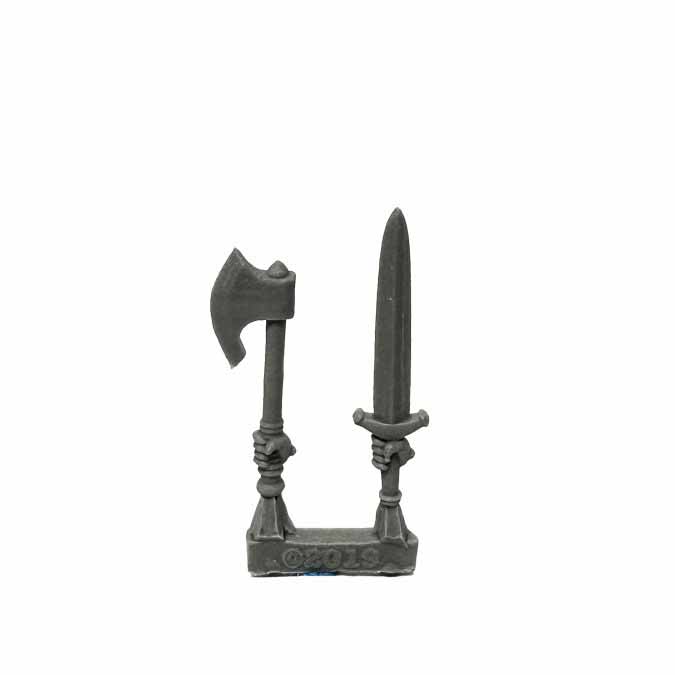 Dungeon Dwellers Jana Frostwind Barbarian #07025 Unpainted Bones USA Plastic
