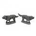 Dungeon Dwellers Dire Wolves (2) #07039 Bones USA Unpainted Plastic Figures