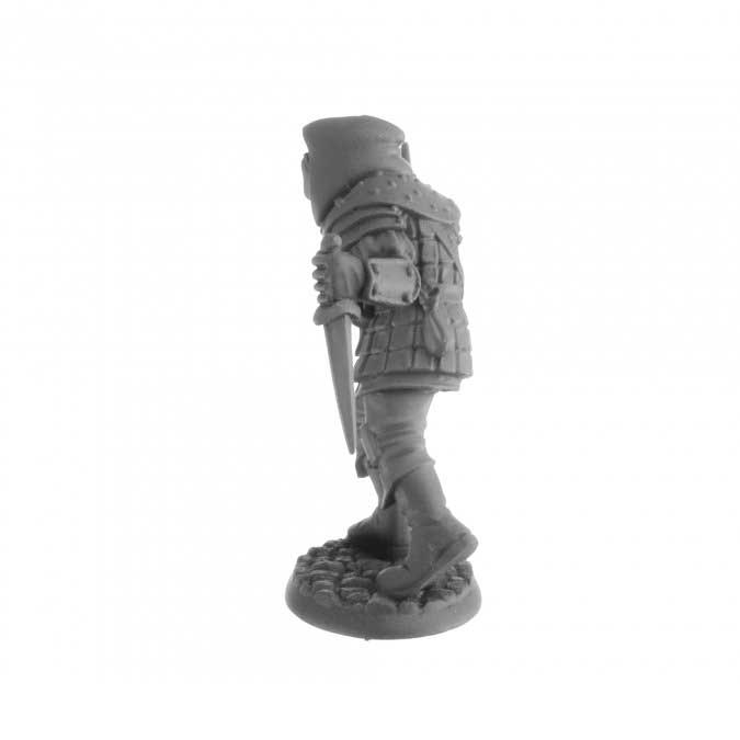 Dungeon Dwellers Naus, Waghalter (Human Rogue) #07060 Bones Unpainted Figure