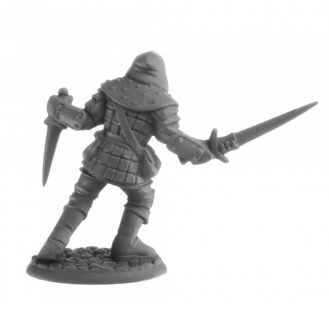 Dungeon Dwellers Naus, Waghalter (Human Rogue) #07060 Bones Unpainted Figure