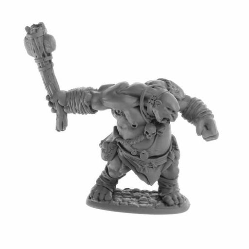 Dungeon Dwellers Ogre Clubber #07062 Bones USA Unpainted Plastic Figure
