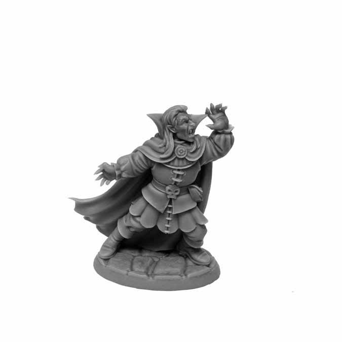 Dungeon Dwellers Kaspar Von Mondstein, Vampire #07073 Bones USA Unpainted Plastic Figure