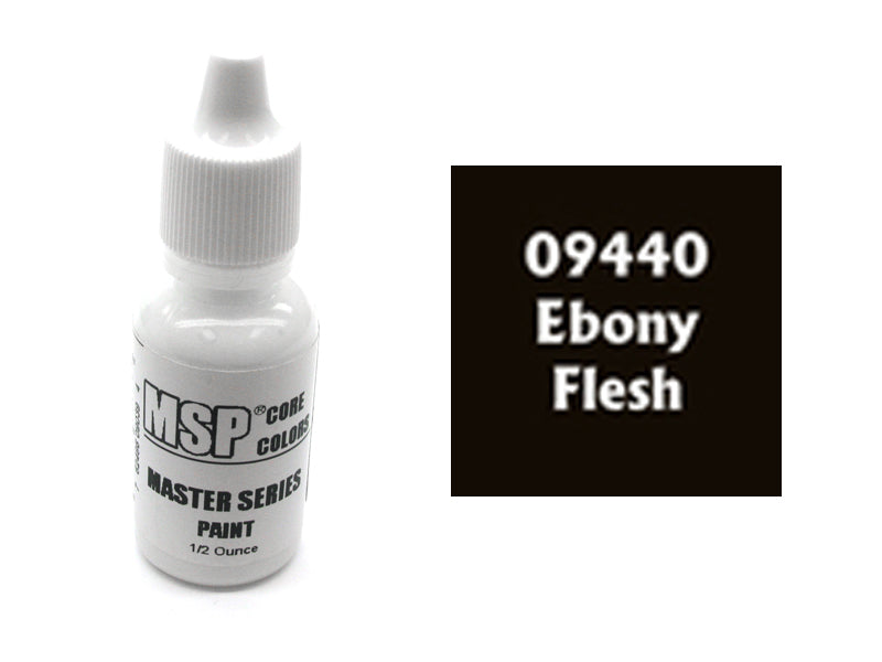 MSP Bones Color 1/2oz Paint Bottle #09440 - Ebony Flesh