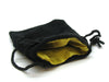 Koplow Games 3.75"x4" Black Velvet Dice Bag - Gold Lining