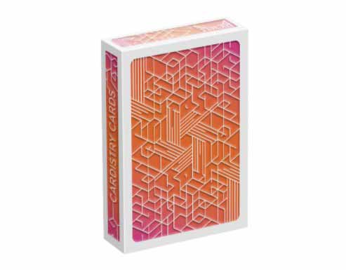 NEON Orange Aurora Bicycle Cardistry Cards - 1 Deck