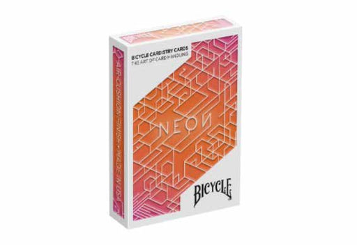 NEON Orange Aurora Bicycle Cardistry Cards (Not A Playable Deck) - 1 Deck