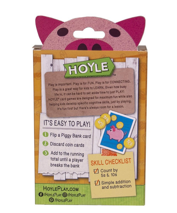 Hoyle Piggy Bank Kids Card Game - 1 Deck