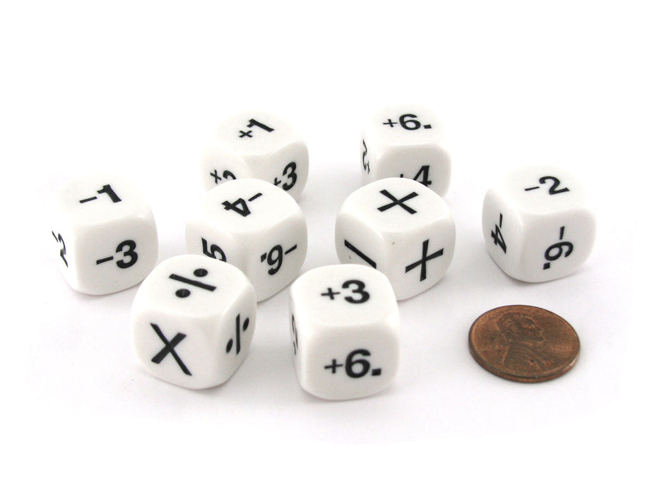 Koplow Games Positive/Negative Dice Set Classroom Accessories, Standard (15mm - 17mm)