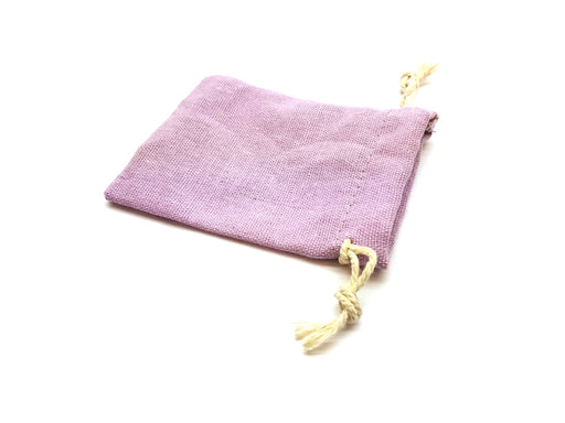 3"x4" Quality Cotton Drawstring Gaming Pouch Dice Bag - Purple