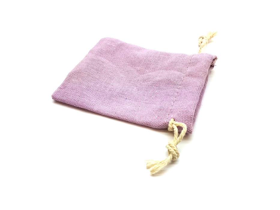 3"x4" Quality Cotton Drawstring Gaming Pouch Dice Bag - Purple