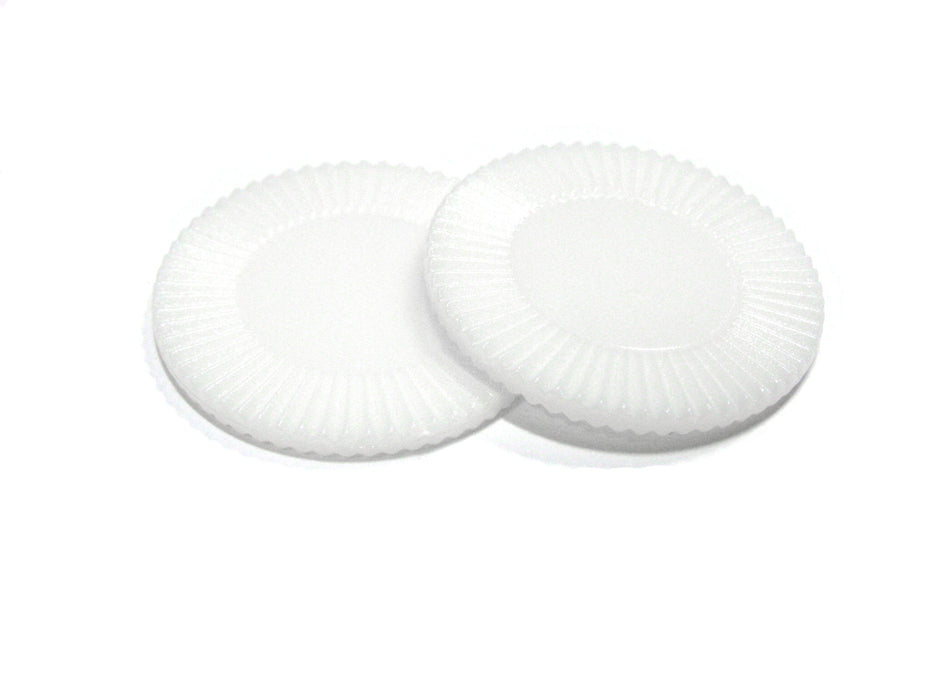 Set of 50 7/8" Easy Stacking Plastic Mini Playing Poker Chips - White