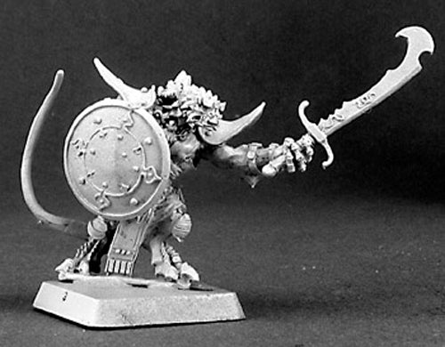 Reaper Miniatures Sunan, Reptus Warrior #14343 Reptus Unpainted RPG Mini Figure