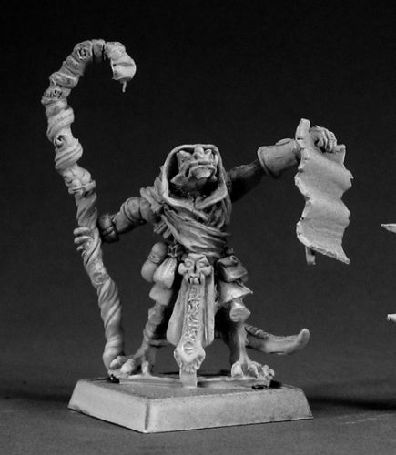 Reaper Miniatures Pakpao, Mage #14490 Reptus Unpainted RPG D&D Mini Figure
