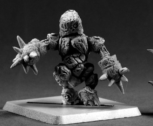 Reaper Miniatures Lesser Bloodstone Golem 14500 Bloodstone Gnomes Unpainted Mini