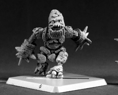 Reaper Miniatures Lesser Bloodstone Golem 14500 Bloodstone Gnomes Unpainted Mini