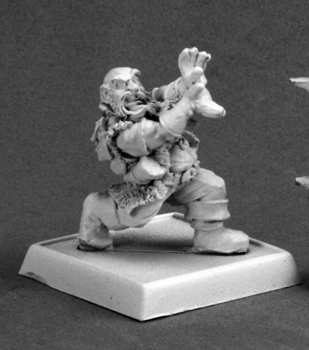 Reaper Miniatures Gilok Onyxfist, Dwarf Wizard #14633 Kragmarr Unpainted Mini