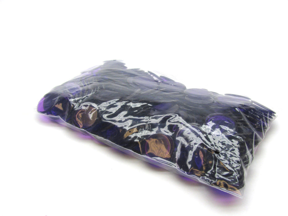 Pack of 250 Transparent Purple Extra Thick 3/4" 19mm Sorting Chips