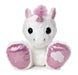 Rainbow Taddle Toes 10" Aurora Plush Pink and White Unicorn
