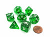 Reaper Miniatures Lucky Pizza Dungeon Dice - Clear Green