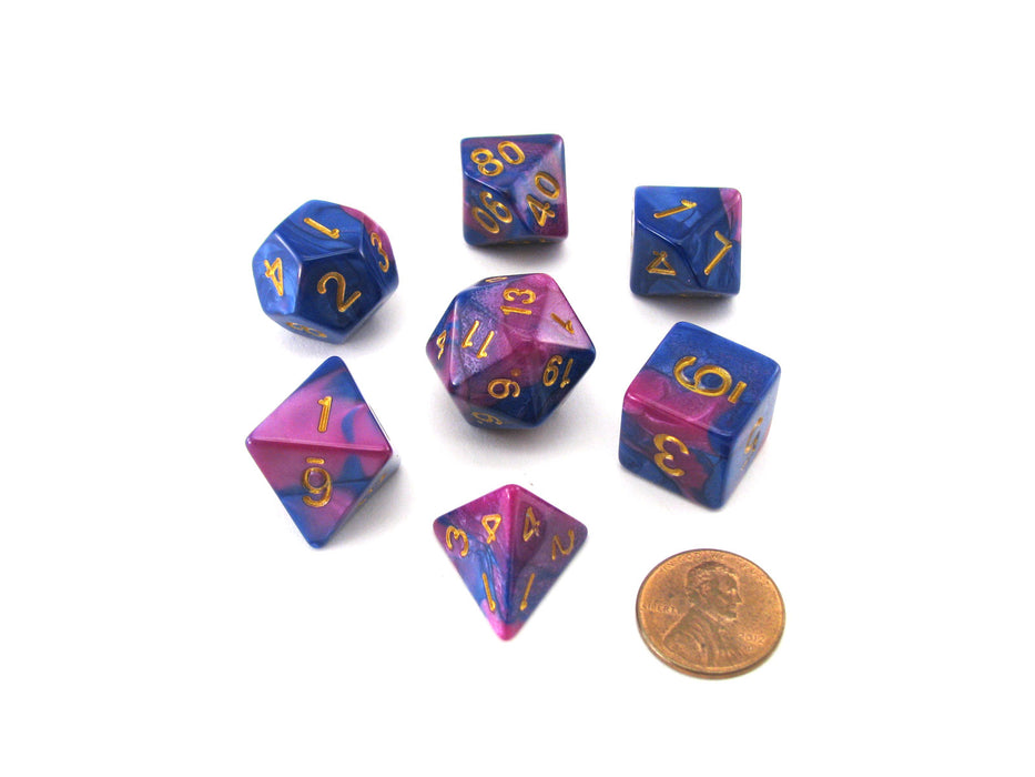 Reaper Miniatures Dual Pizza Dungeon Dice - Purple & Blue